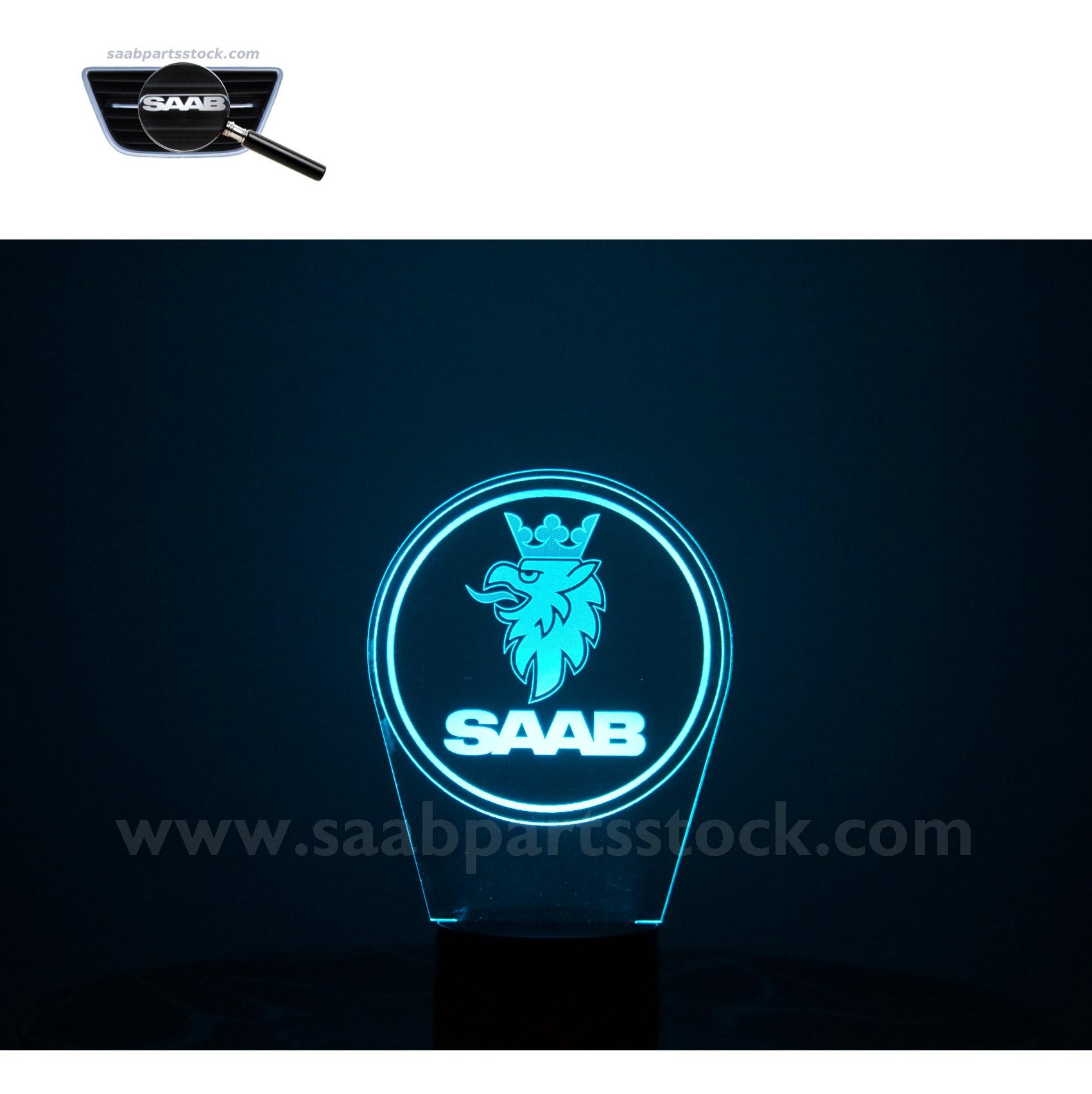 SAAB-Logo-LED-Lamp-blue-saabpartsstock-property