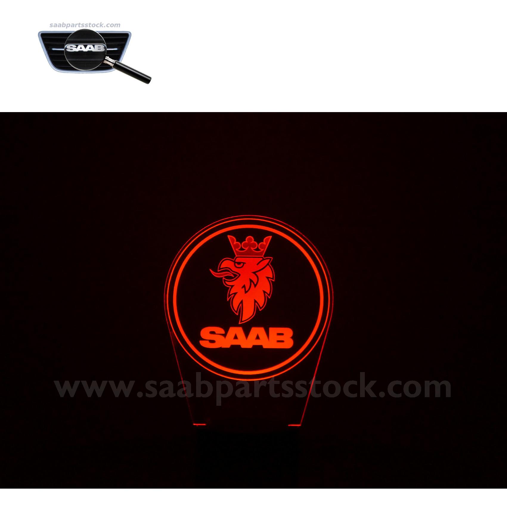 SAAB-Logo-LED-Lamp-red-saabpartsstock-property