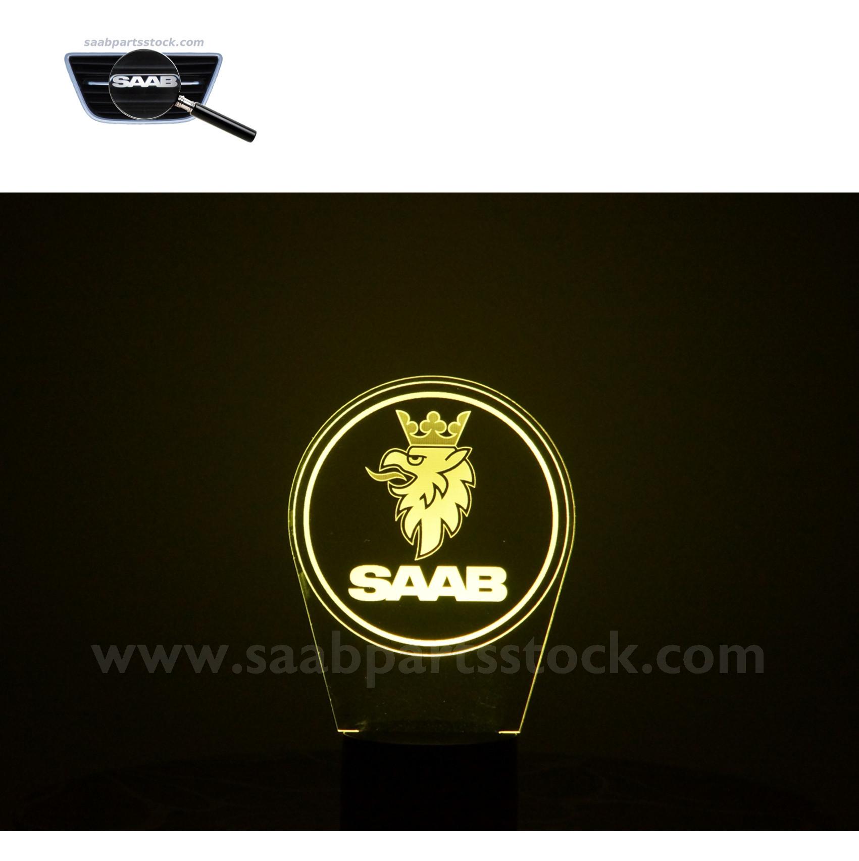 SAAB-Logo-LED-Lamp-yellow-saabpartsstock-property