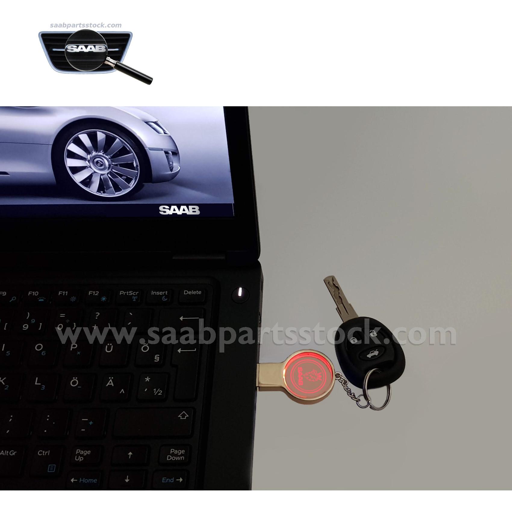 USB Flash Drive SAAB Griffin 16GB Red SaabPartsStock