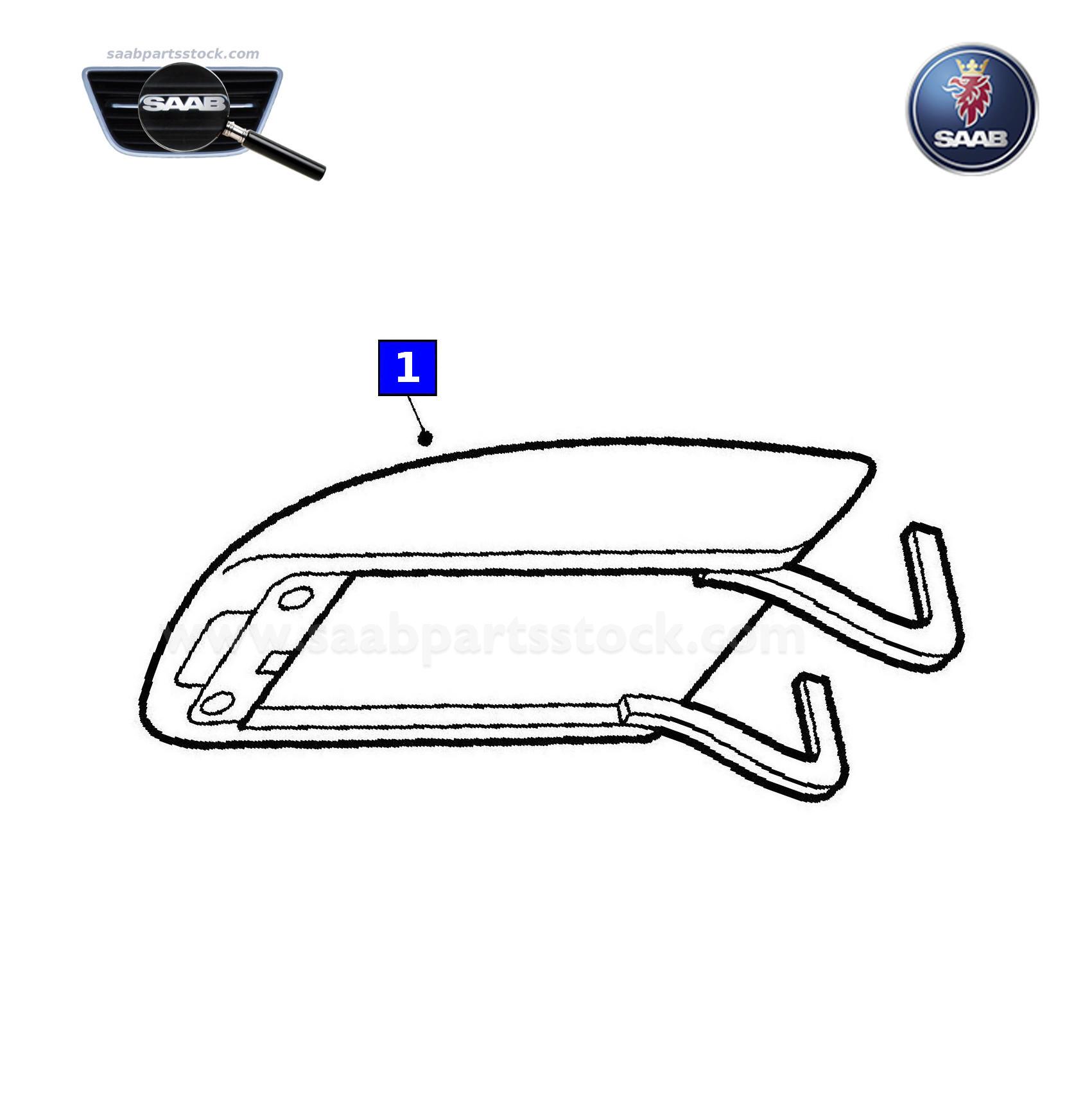 SAAB 9-3 SS 12762816 Arm Rest SaabPartsStock