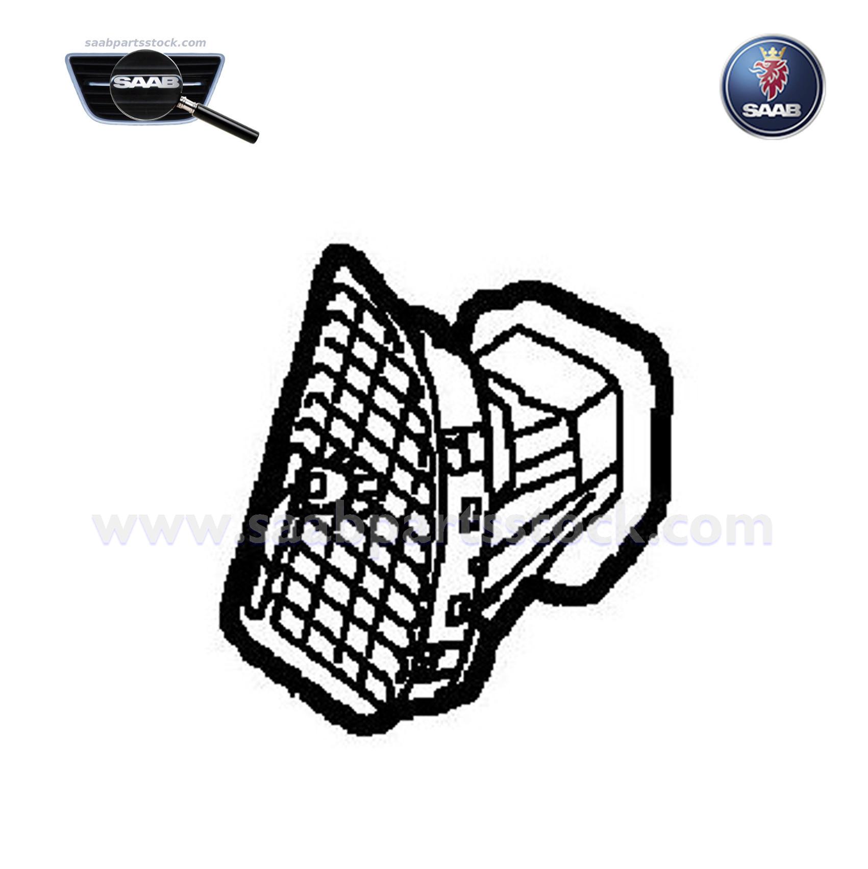 Air Outlet, Right Side-RHD-12766766-SaabPartsStock