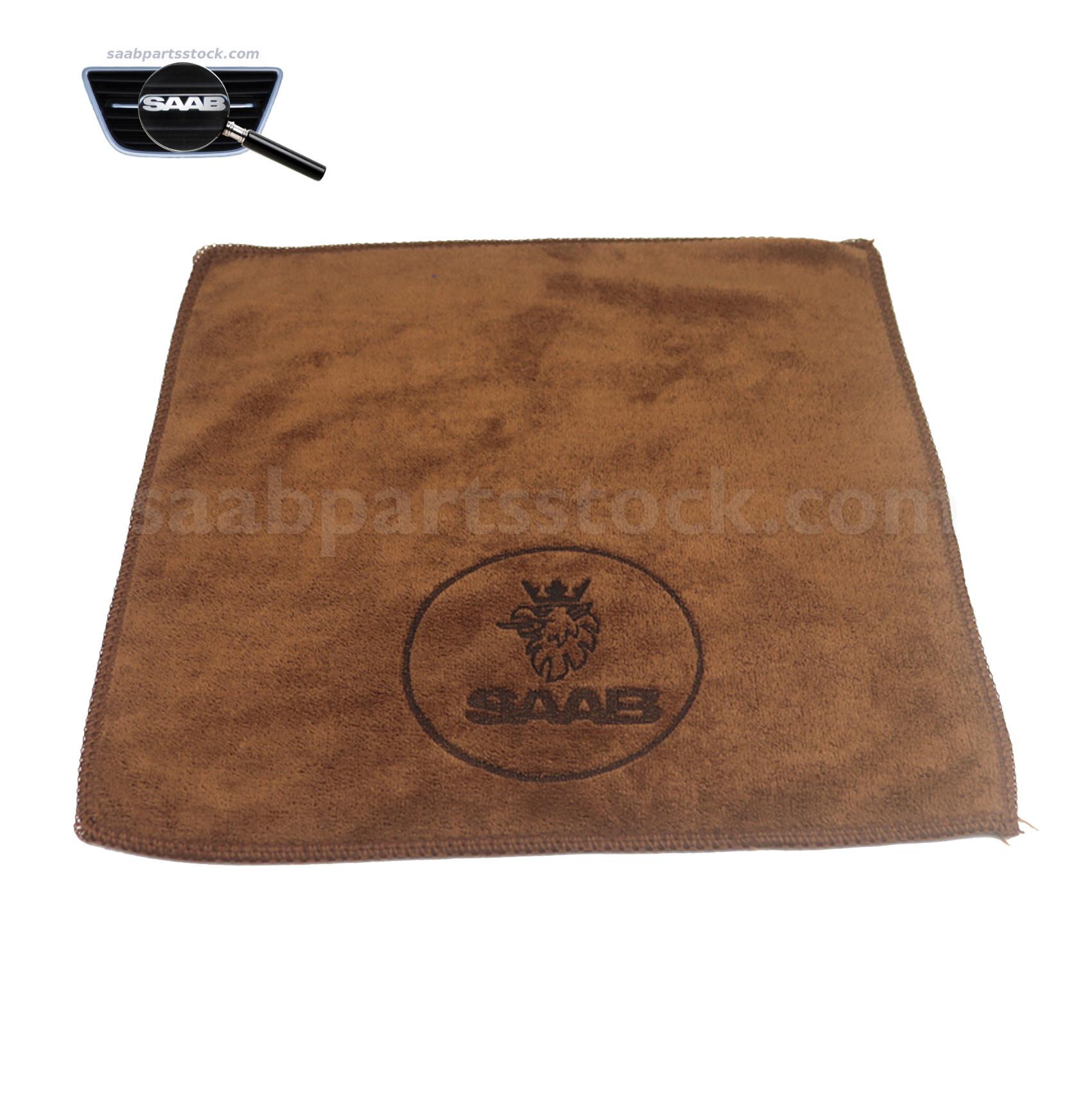Microfiber-Towel-with SAAB logo SaabPartsStock