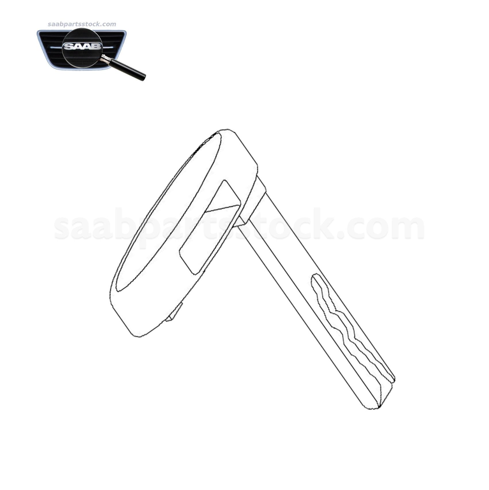 SAAB 25962393-key-blade-SaabPartsStock