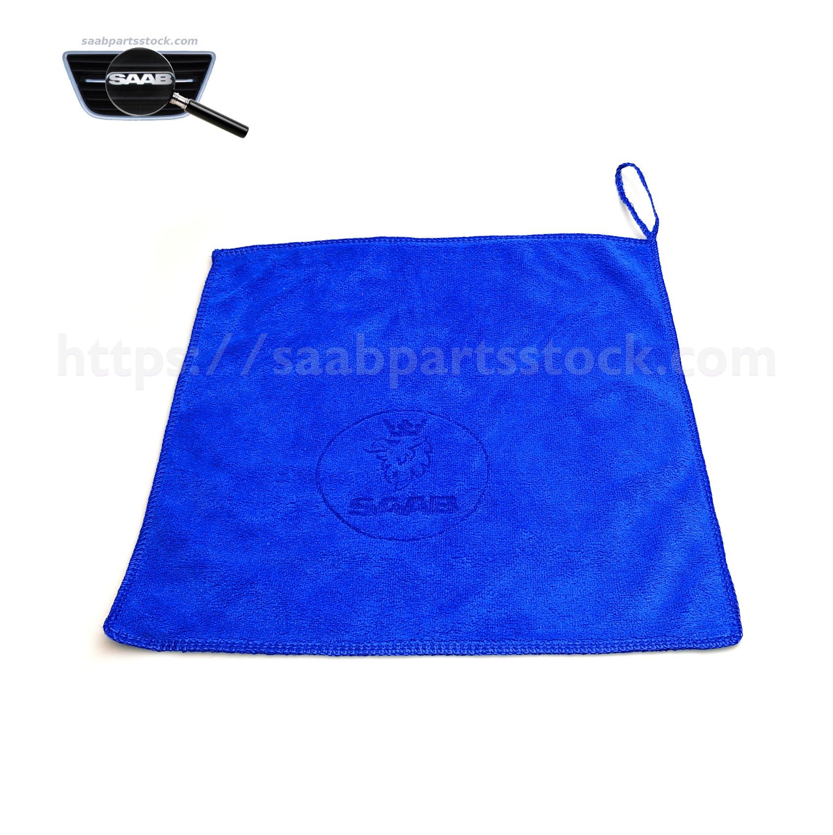 Microfiber Towel with SAAB logo, Blue SaabPartsStock