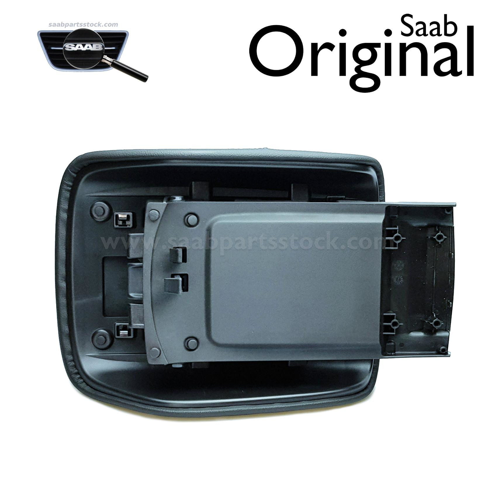 13305351 Leather Arm Rest Jet Black SaabPartsStock