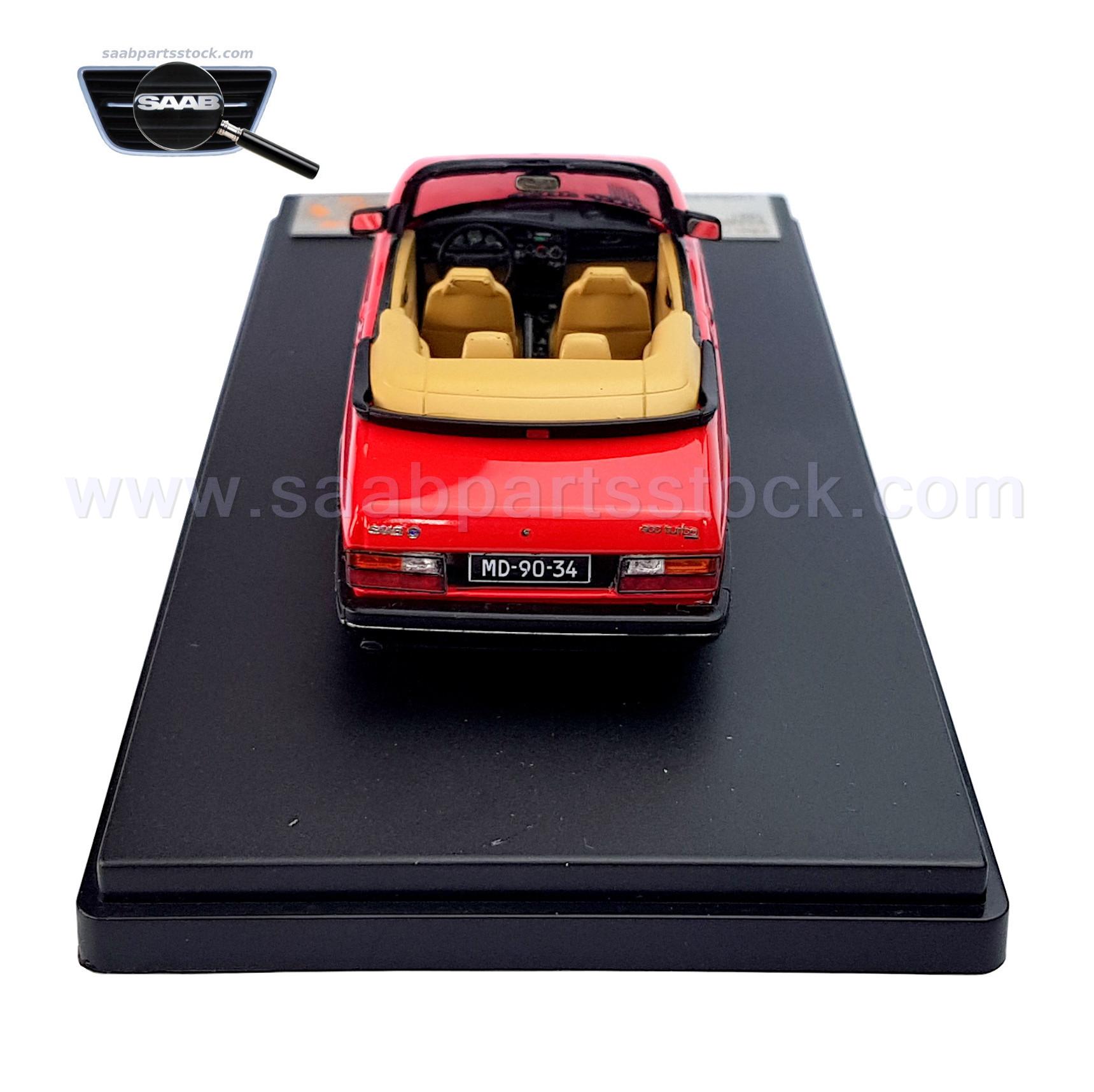 Scale Model SAAB 900 Classic Cabrio in 1:43 SAAB-900-Cabrio-IXO-PRD377-Back-saabpartsstock
