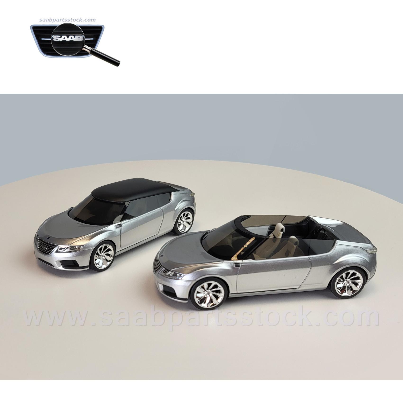 SAAB_9-x_Air_2-versions_rare_saabpartsstock Scale Model SAAB 9-x Air BioHybrid (Both) 1:43 Lim. Edition