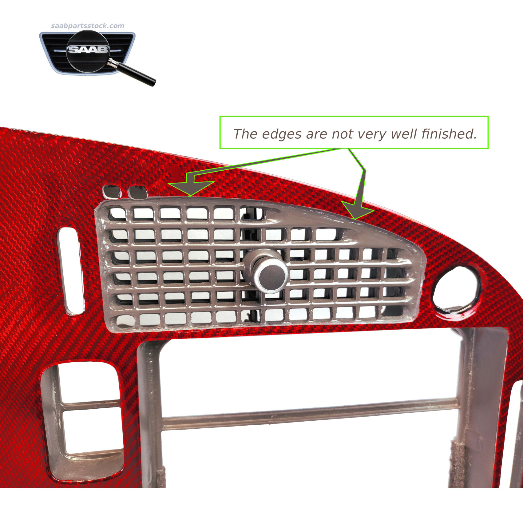 SAAB 5209606 Red carbon fibre saabpartsstock (2)