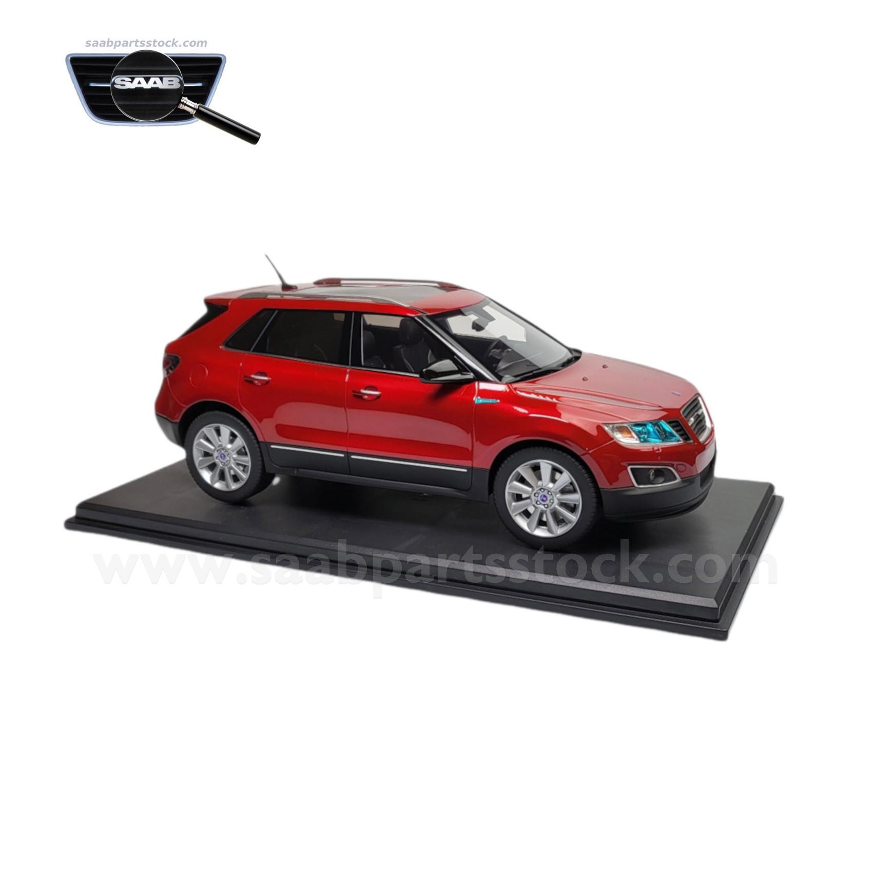 SAAB 9-4x Aero Crystal Red Collectible Model Car SaabPartsStock Scale Model SAAB 9-4x in red 1:18 Lim. Edition