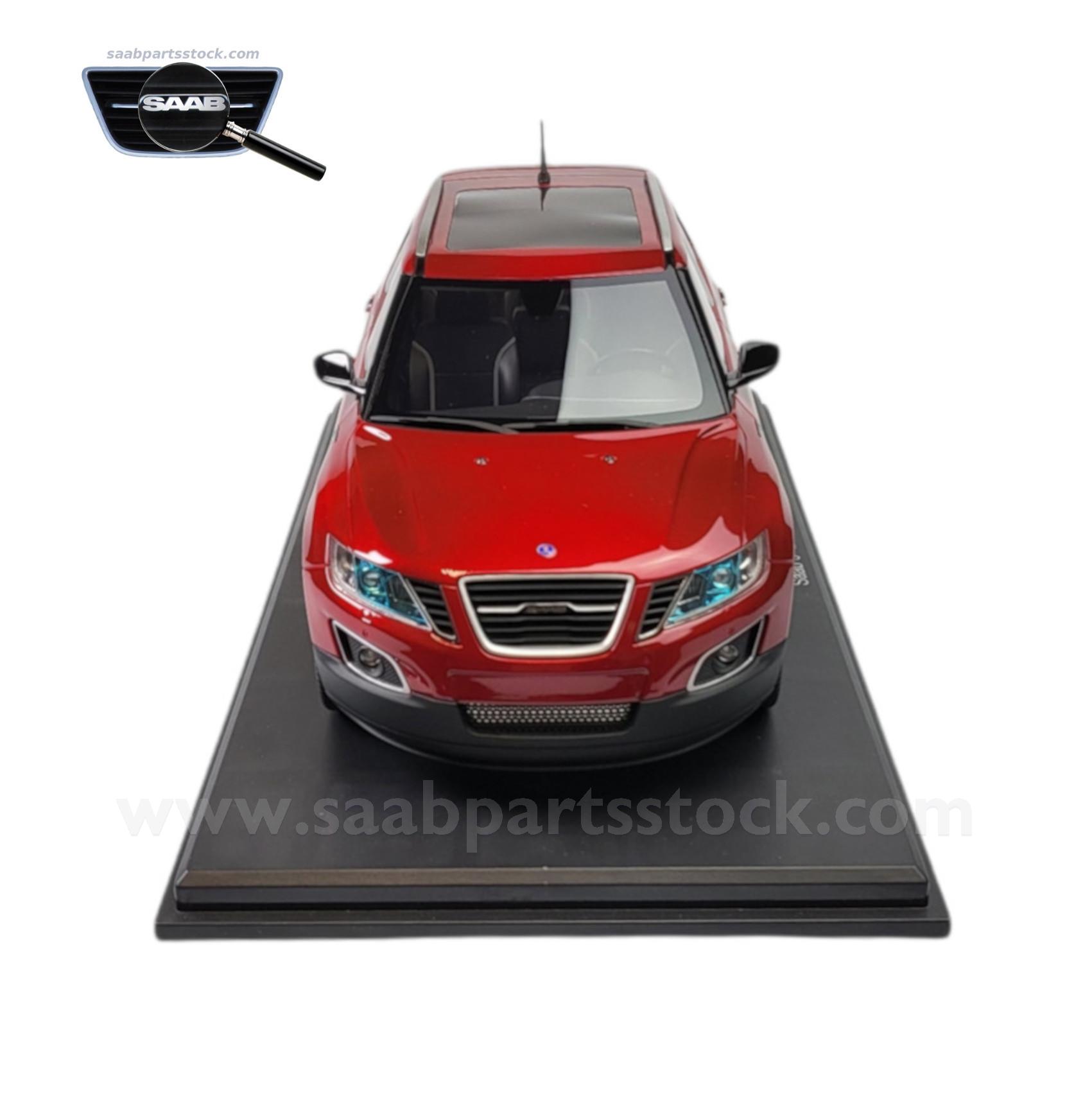 SAAB 9-4x Aero Crystal Red Rare Model Car SaabPartsStock Scale Model SAAB 9-4x in red 1:18 Lim. Edition