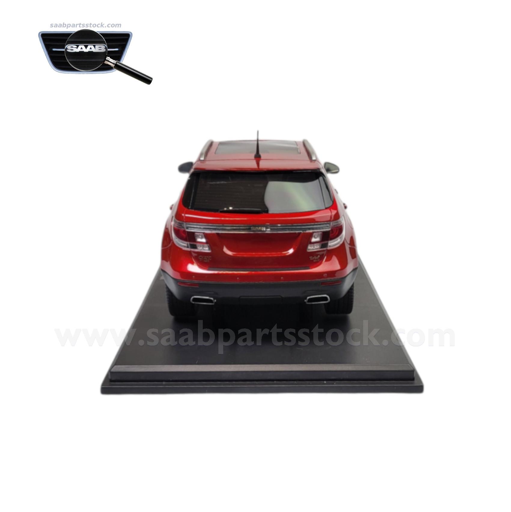 SAAB 9-4x Aero Red in scale 118-SaabPartsStock Scale Model SAAB 9-4x in red 1:18 Lim. Edition