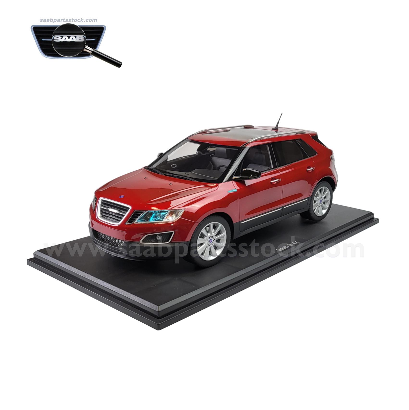 SAAB 9-4x Aero Red in scale 118 SaabPartsStock Scale Model SAAB 9-4x in red 1:18 Lim. Edition