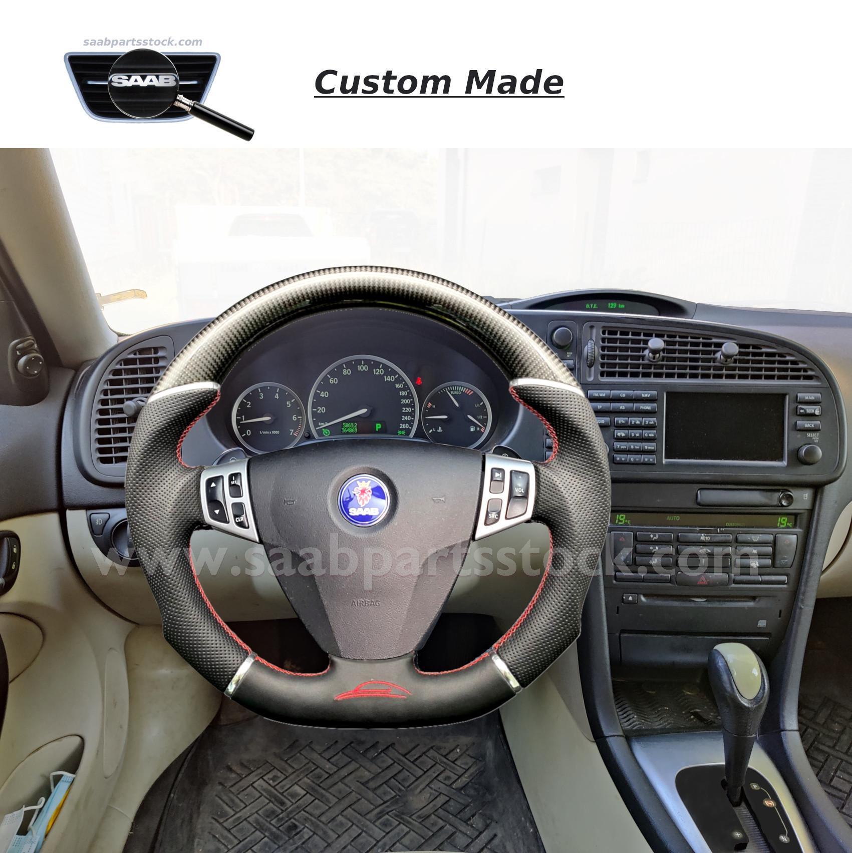 Luxury Designed Steering Wheel 9-3NG luxury-steering-wheel-carbon-fiber 12757872 SaabPartsStock