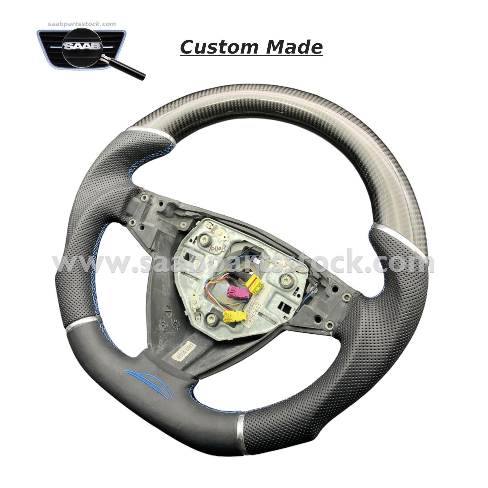 Luxury Designed Steering Wheel 9-5 luxury steering wheel carbon fiber 12757621 SaabPartsStock