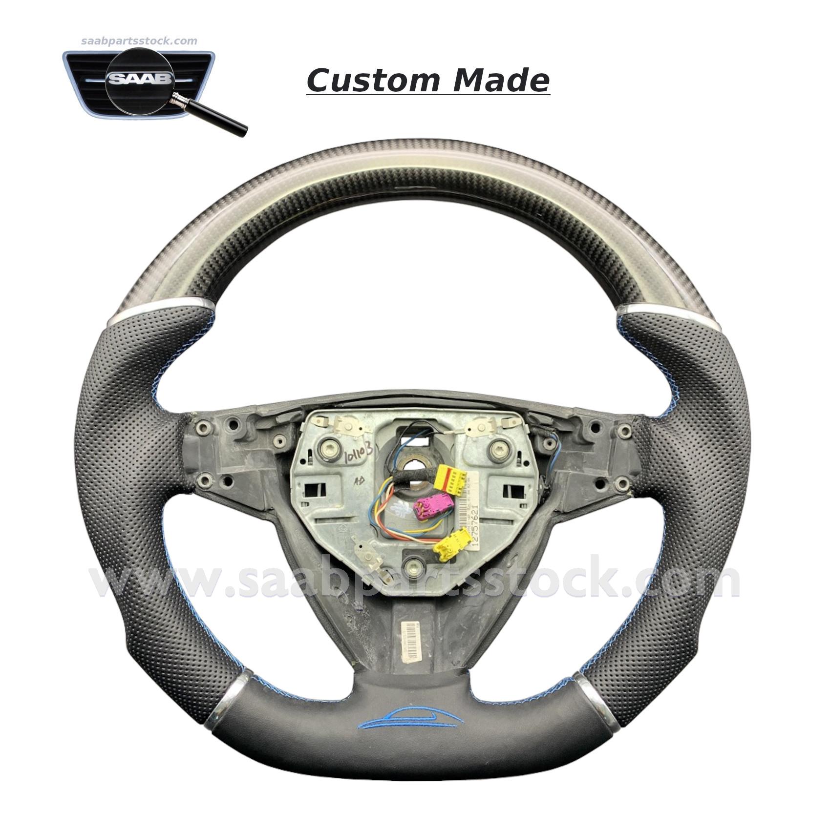 Luxury Designed Steering Wheel 9-5 luxury steering wheel refurbished Design 12757621 SaabPartsStock