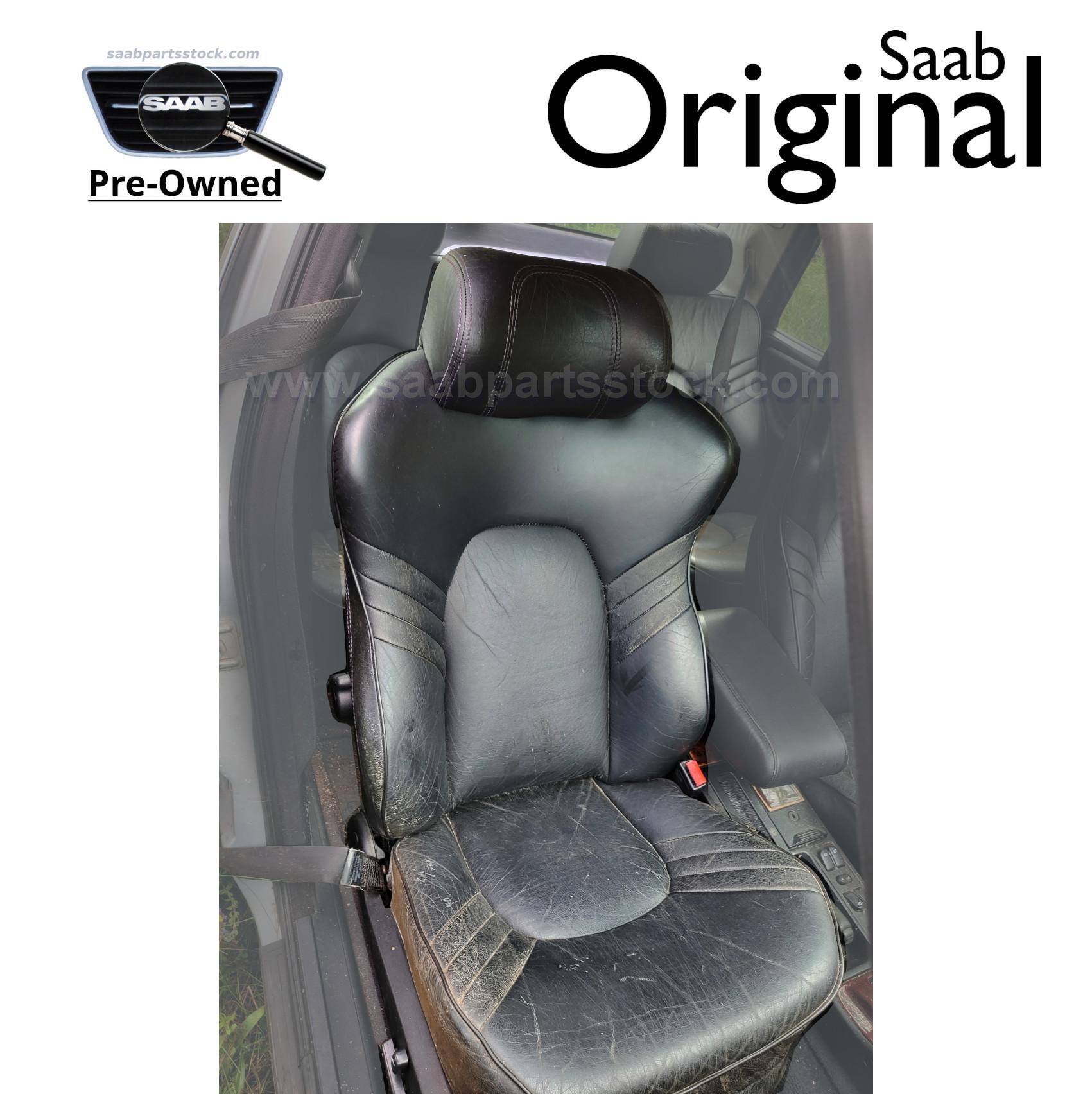 9000 Aero front co-drivers seat, right side-saabpartsstock A Complete Set of Aero Seats, Black Leather (Pre-Owned)
