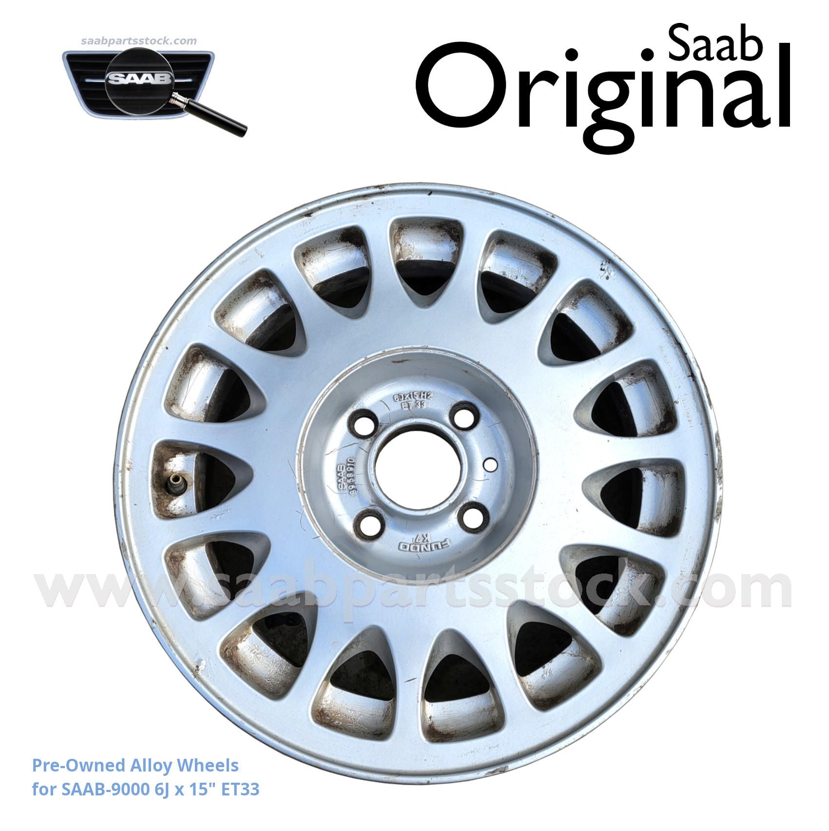 SAAB Alloy Wheel 8965212 SaabPartsStock Aluminium Rim for SAAB 9000