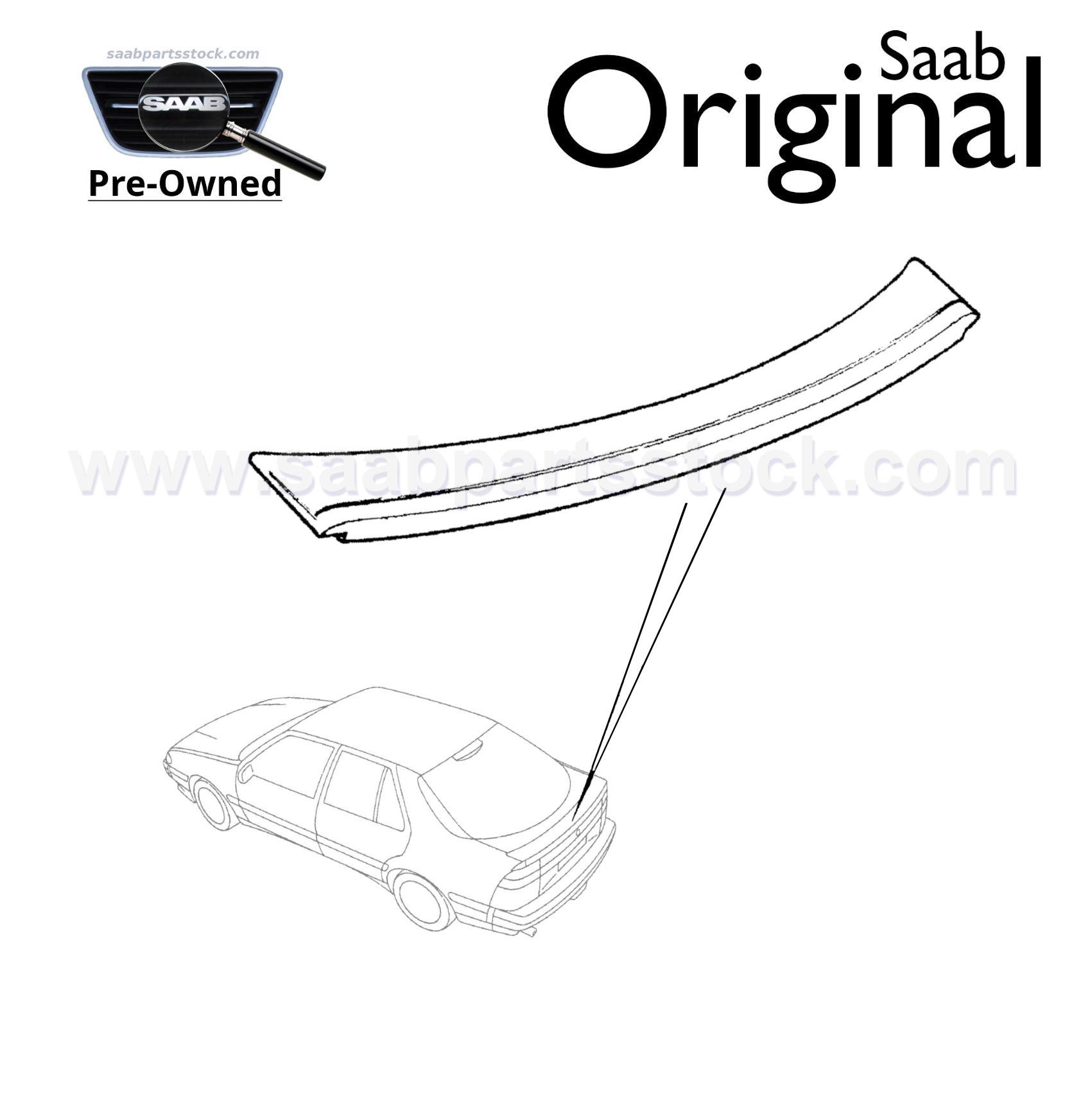 Rear Spoiler SAAB 4344826 (pre-owned) 8285314 9000 CS rear spoiler 4344826-SaabPartsStock