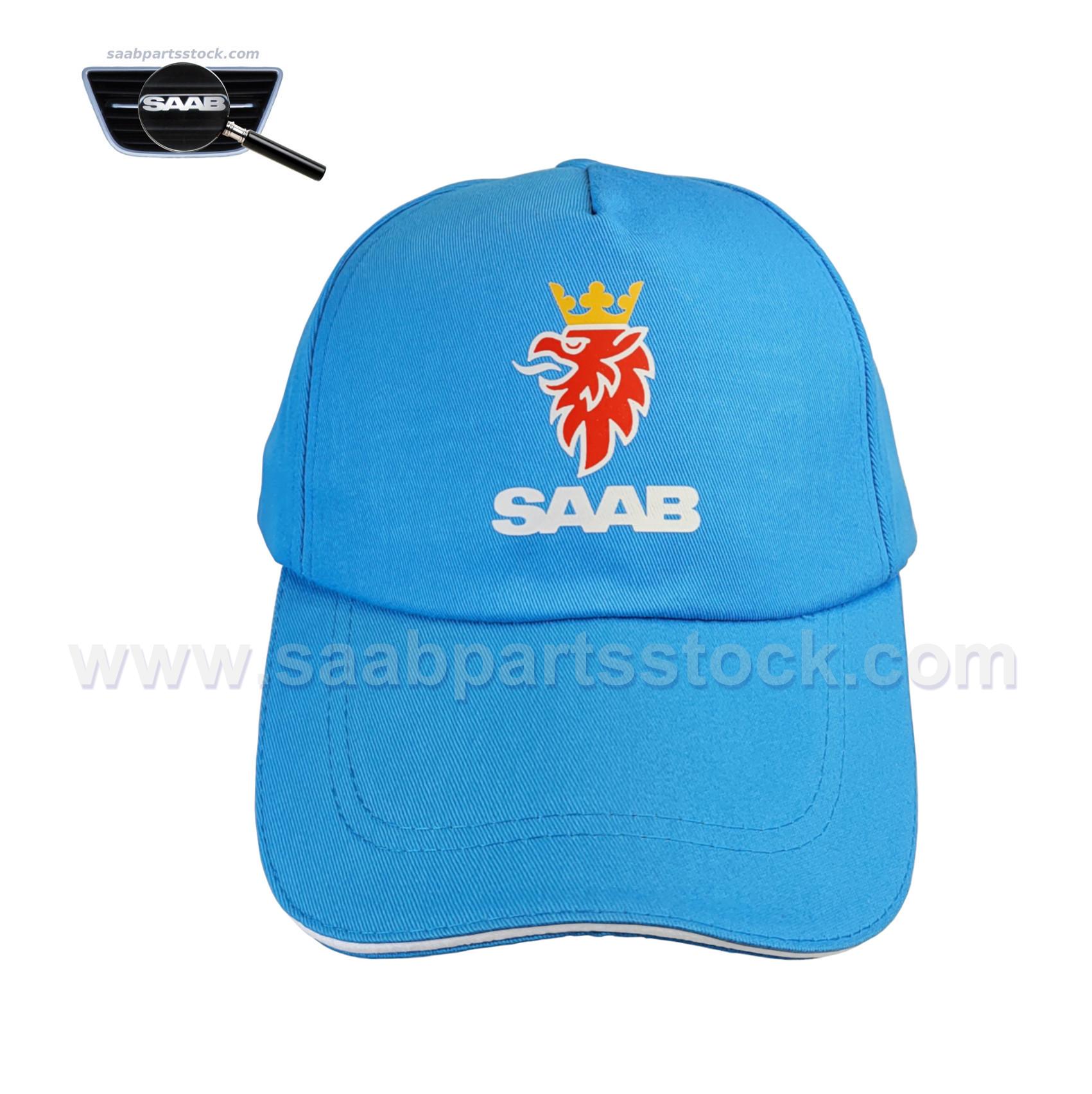 Baseball Cap With SAAB logo Sky Blue Baseball-Cap-SAAB-Light Blue SaabPartsStock