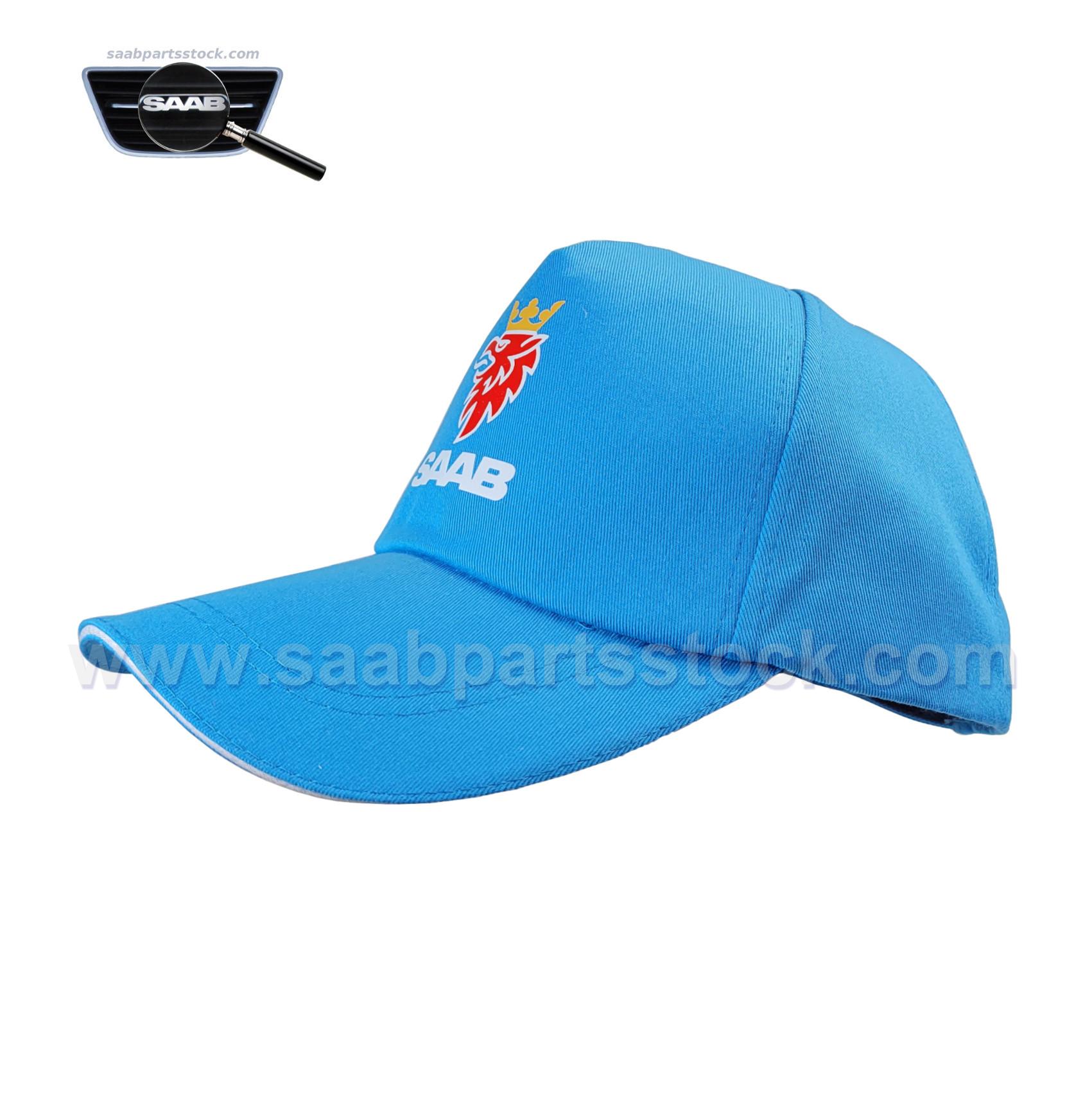 Baseball Cap With SAAB logo Sky Blue Baseball-Cap Sky Blue & SAAB-Logo-SaabPartsStock
