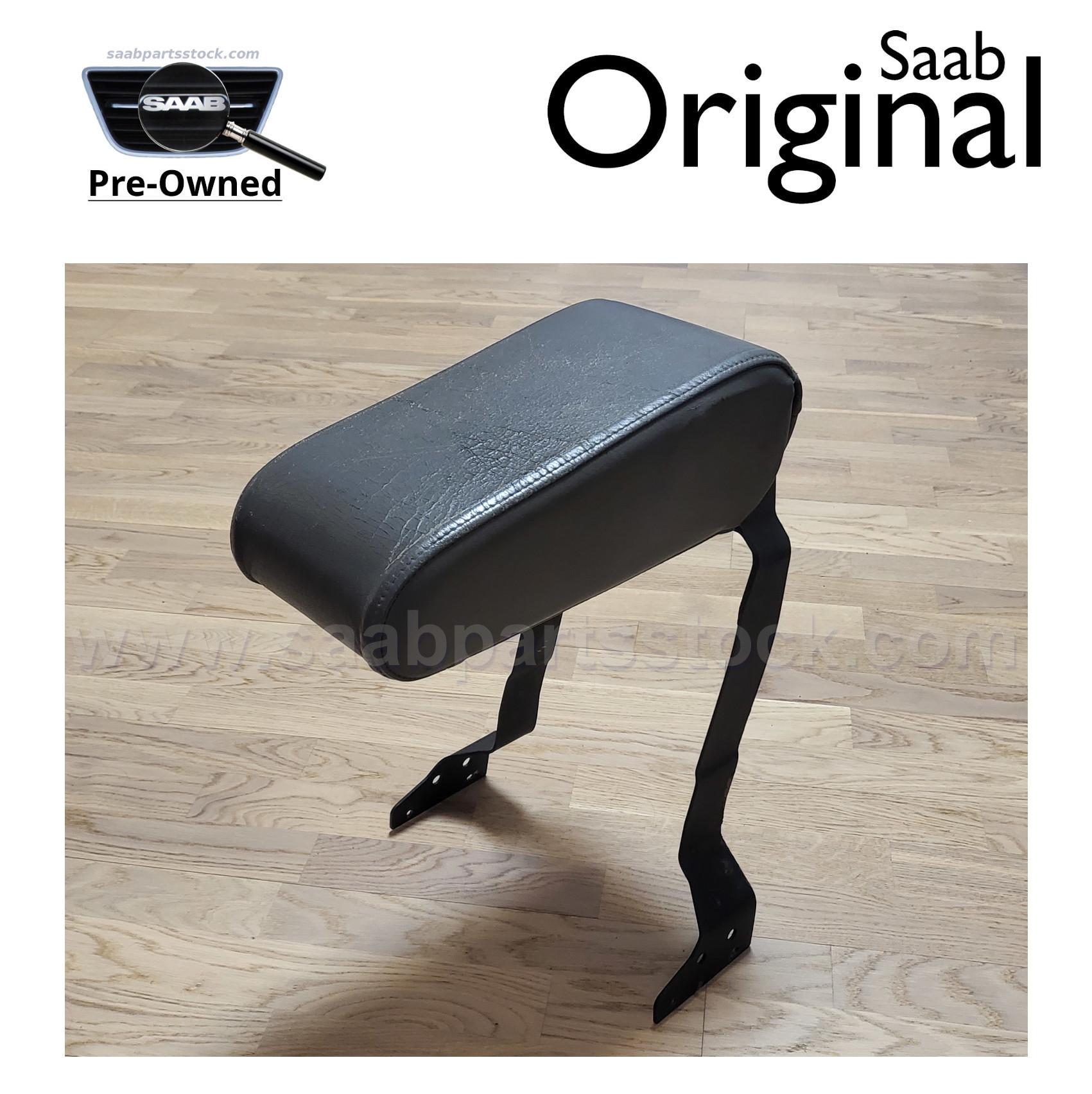 Front Centre Leather Fold Up ArmRest for SAAB 9000 Genuine 400100954 SAAB 9000 ArmRest 400100954 Grey Leather saabpartsstock