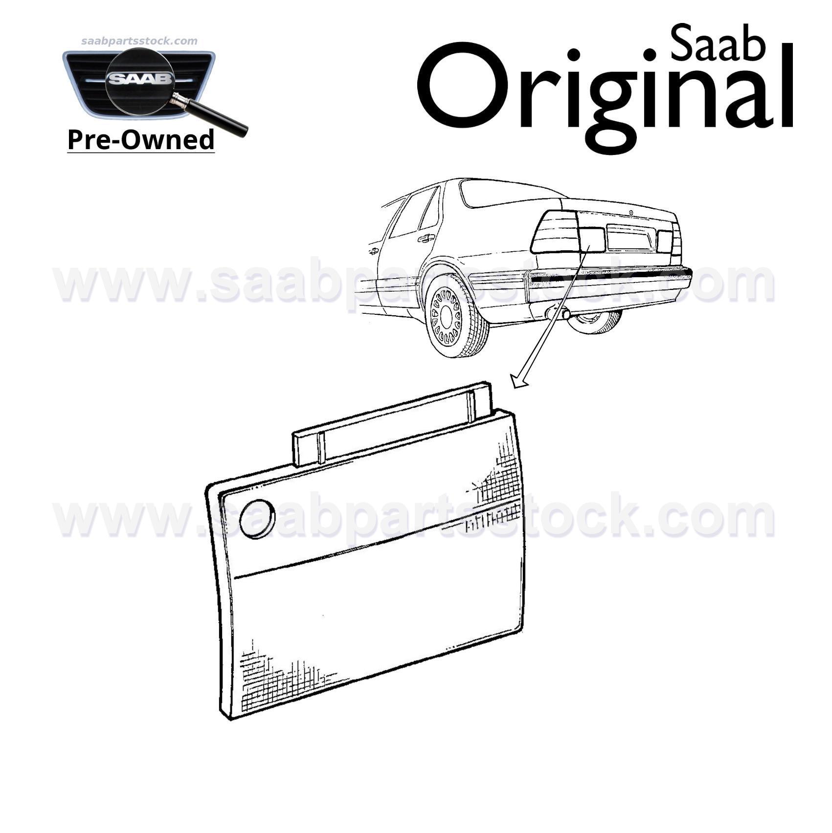 Rear Light Left Side Inner SAAB 4343919 (pre-owned) SAAB 9000 CD tail light inner left 4343919 saabpartsstock (1)