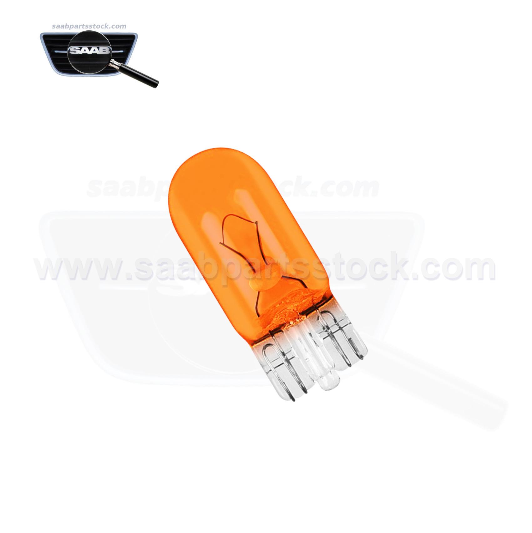 WY5W Light Bulb for Wing Repeater, Side Indicator Bulb Amber-saabpartsstock WY5W Light Bulb for Wing Repeater, Side Indicator Bulb Amber-saabpartsstock