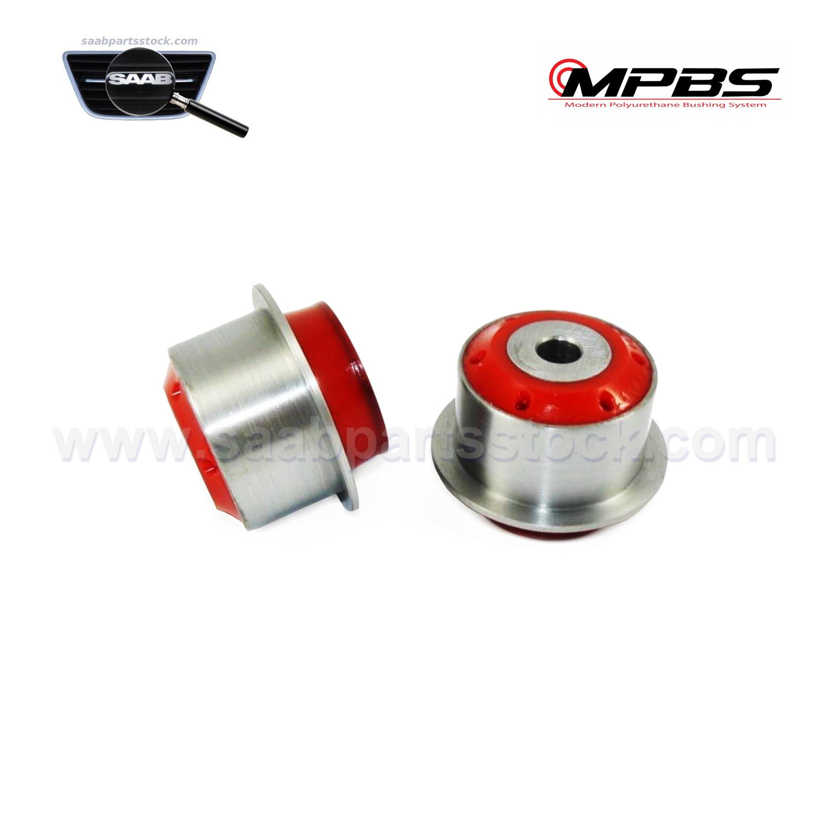 Rear Trailing Arm Bushings Set Front 80 ShA Red MPBS-4503446 rear trailing arm bushings set MPBS-4503446-saabpartsstock
