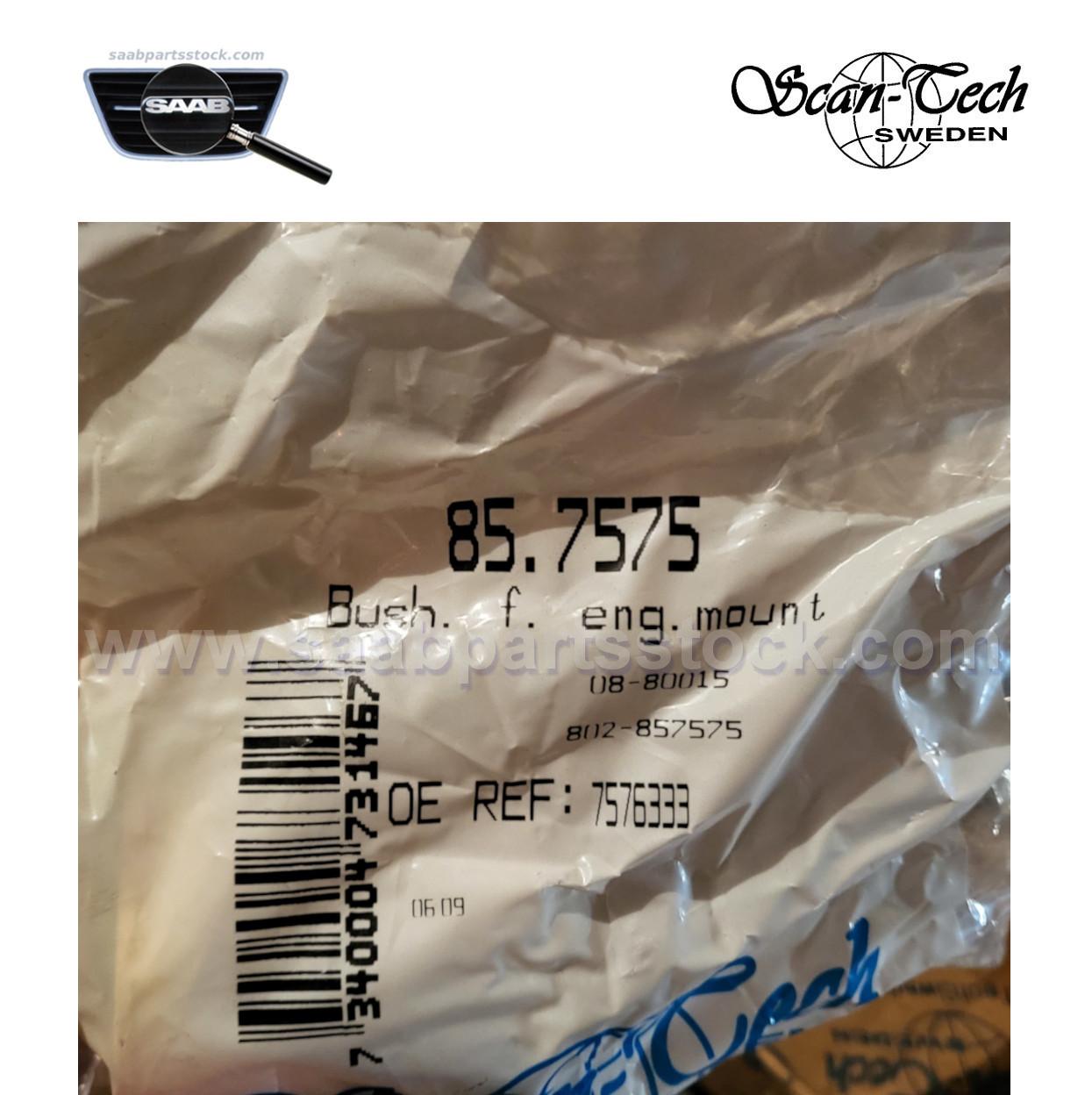 9000 engine mounting-bushing 85.7575 saabpartsstock Bushing for upper engine mount (torsional reliever) 7576333