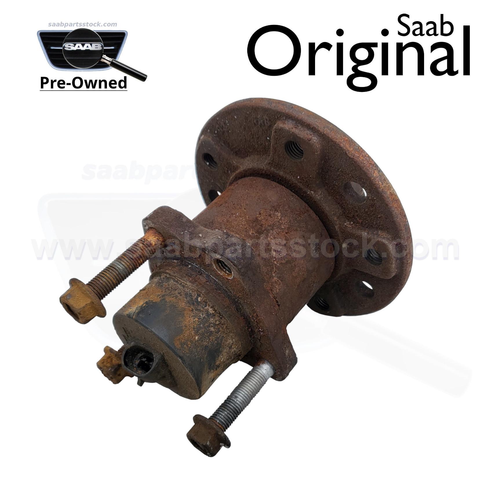 9-5 pre-owned rear wheel bearing 4839122 saabpartsstock Rear Wheel Hub and Bearing, with speed sensor SAAB 5058185