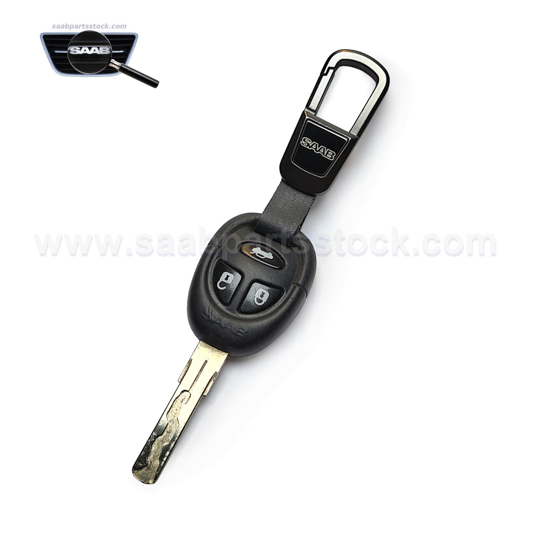 HQ SAAB Logo letter key tag saabpartsstock Key Ring with SAAB Letter Logotype