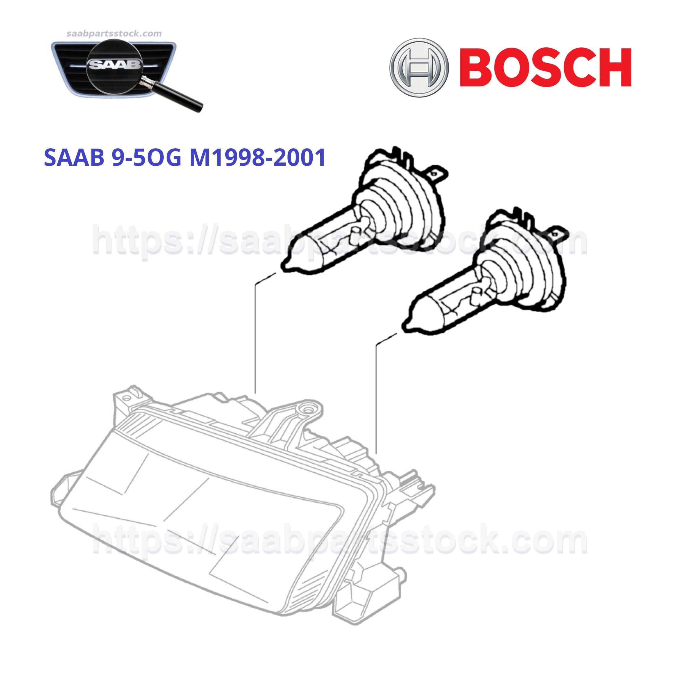 Halogen Bulb H7 Standard 12V 55W by BOSCH 1-987-302-804