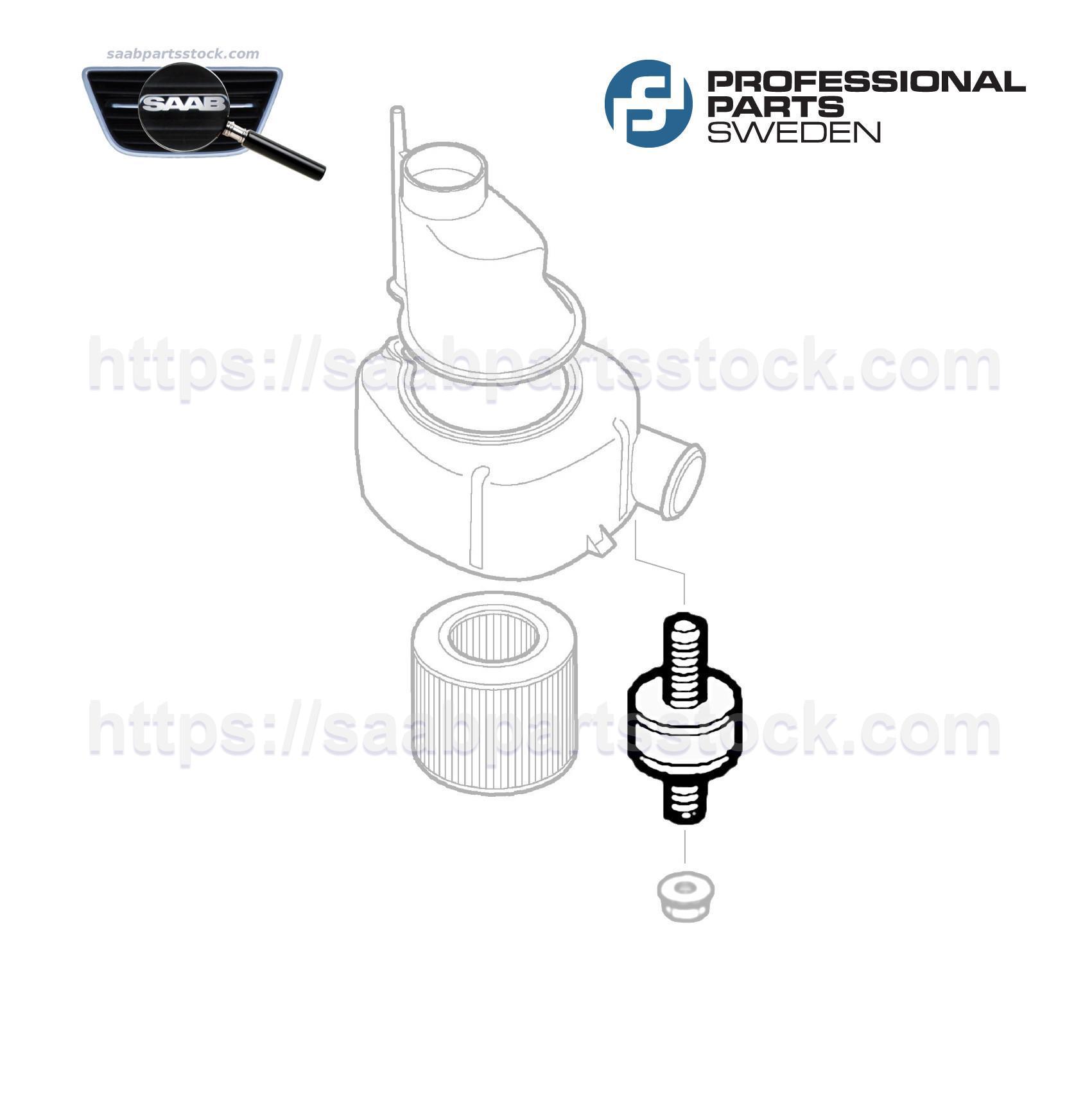 Rubber Spacer, Rubber Pad for Air Cleaner Housing 4671863