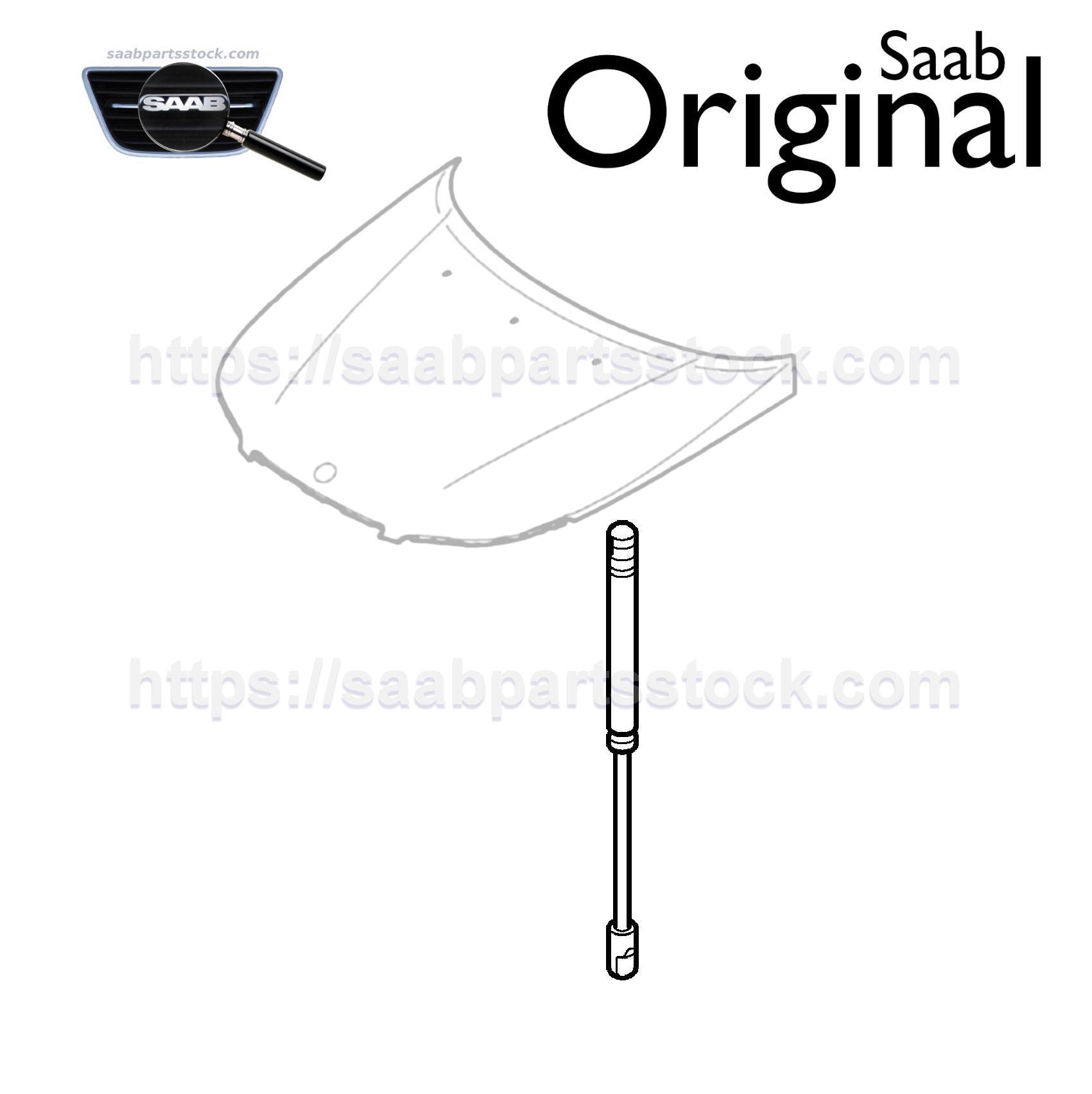 Gas Damper For Bonnet (Hood) SAAB 12761582