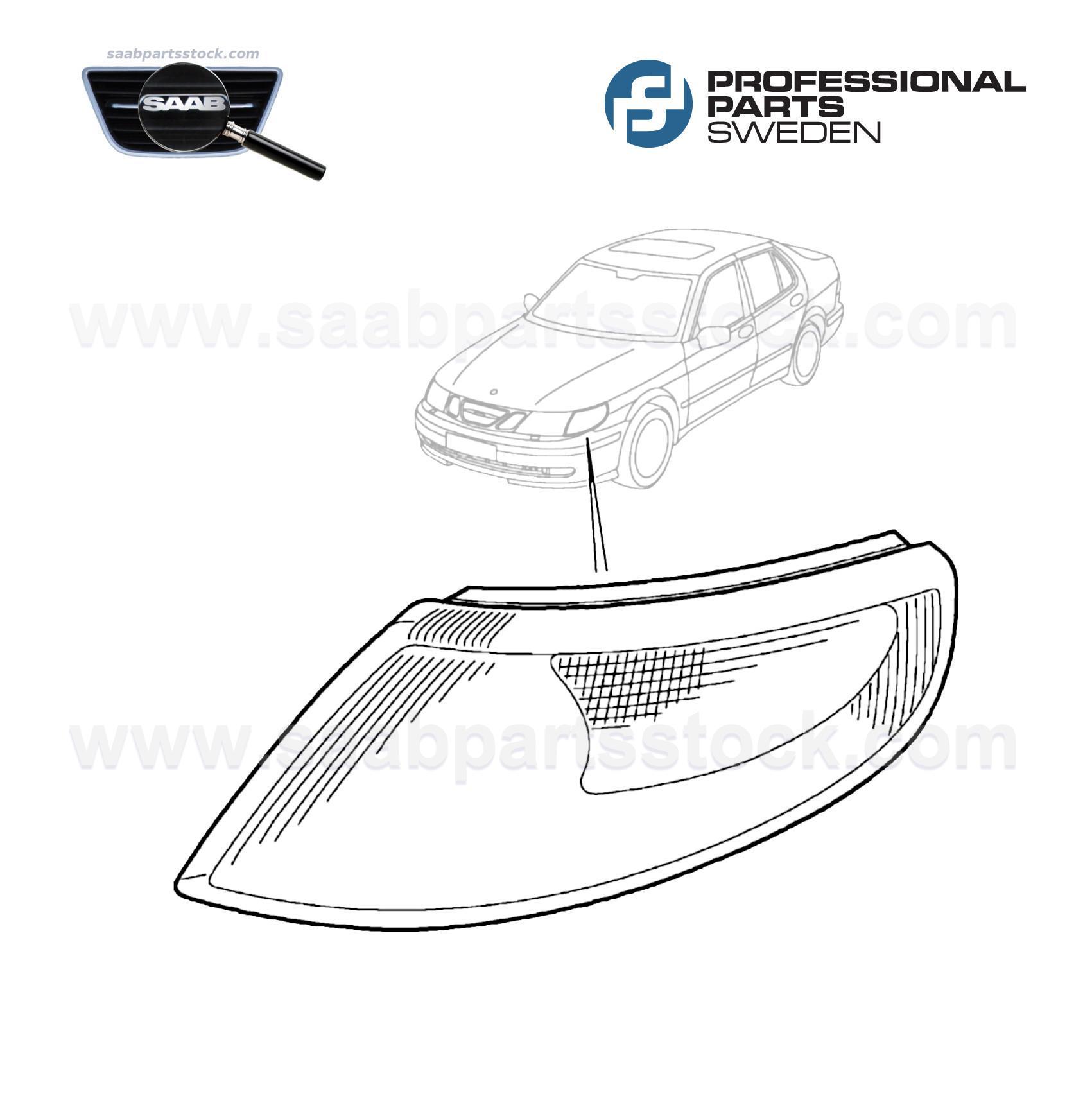Direction indicator lamp, right 34341341, 12761341, 5336755