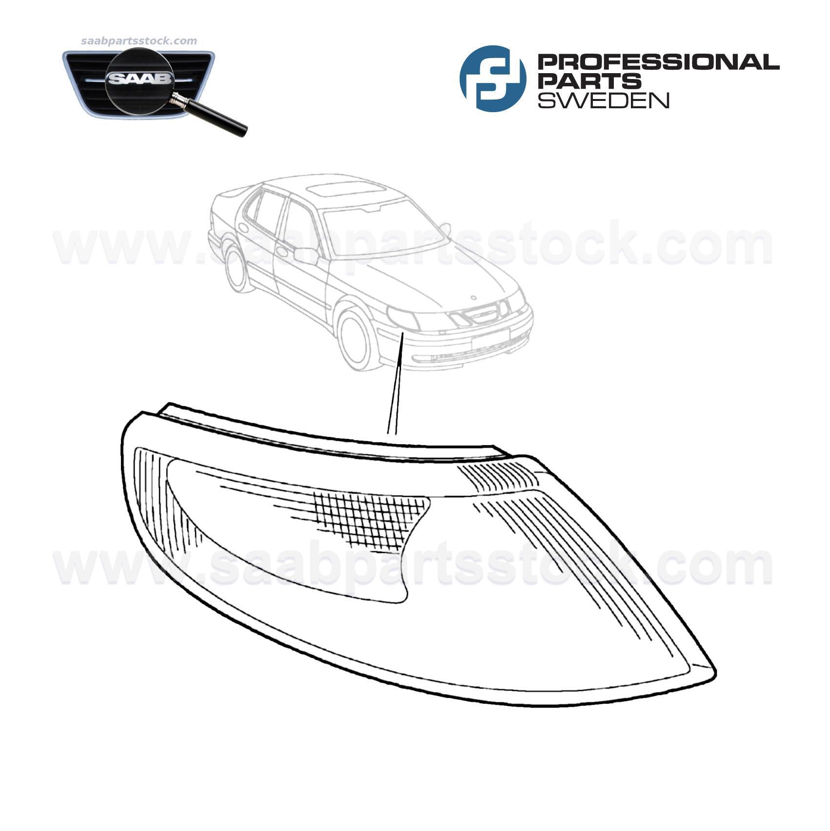 Direction indicator lamp, right 34341342, 12761342, 5336755