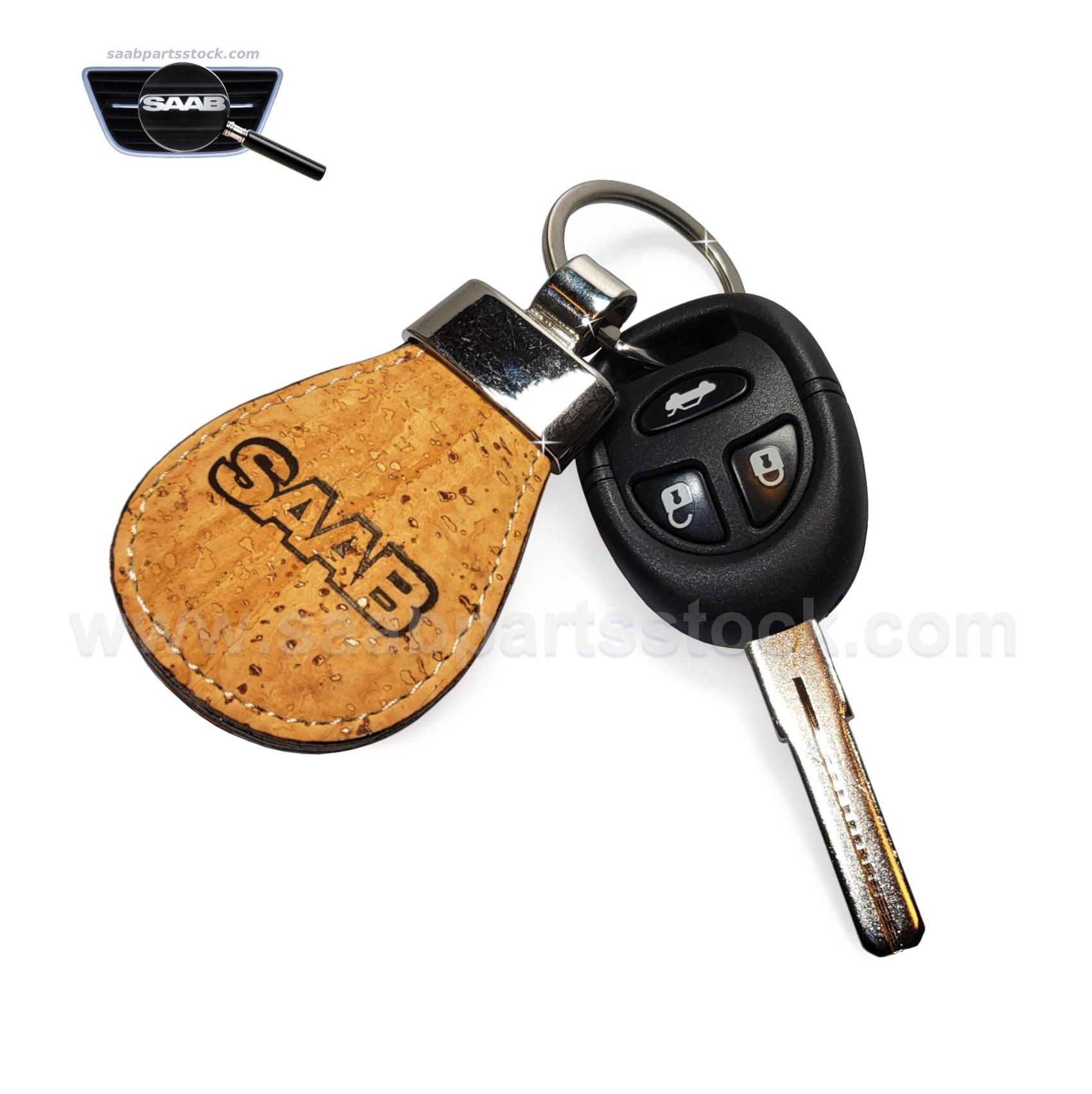 Keyring from Natural Cork, with SAAB Sign Logotype